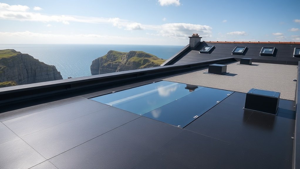 Flat roof installation in Treverbyn