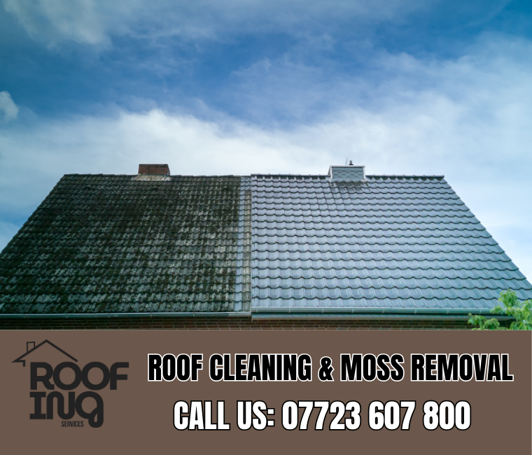 Roof cleaning and moss removal in Treverbyn