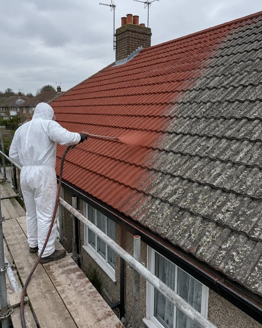Roof painting and coating in Treverbyn