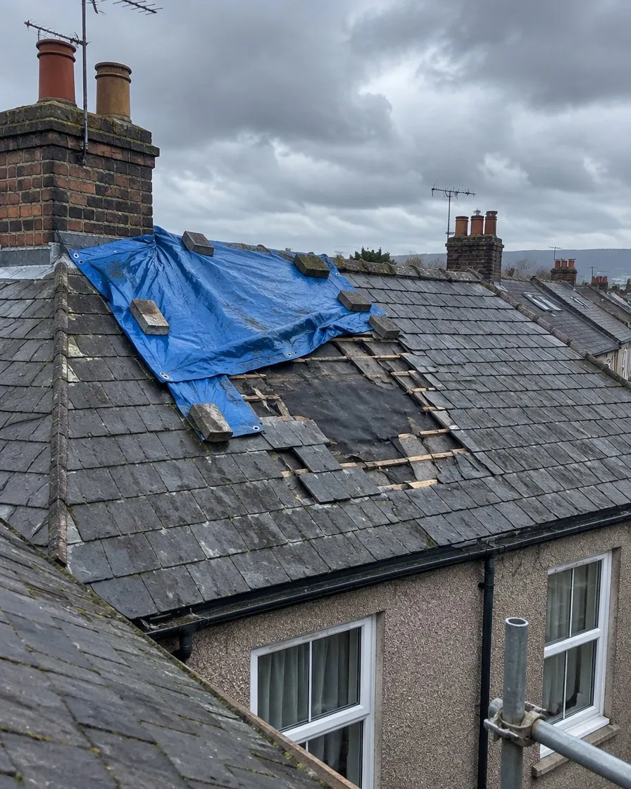 Storm damage and insurance work in Treverbyn